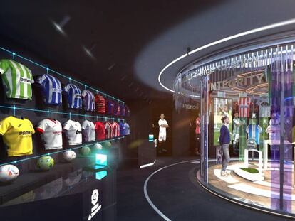 Así será LaLiga Exhibition, la exhibición tecnológica del fútbol español que dará la vuelta al mundo. 