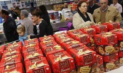 Un supermercado en Terrassa (Barcelona).