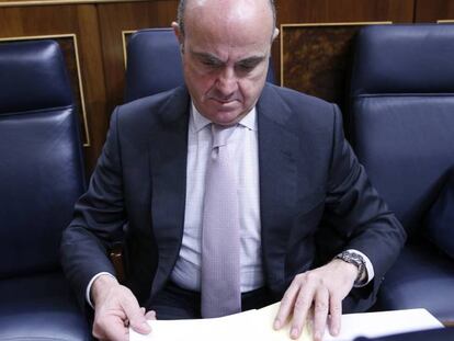El ministro de Economía, Industria y Competitividad, Luis de Guindos.