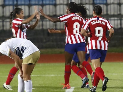 Leicy Santos jug&oacute; su primer partido como titular en el Atl&eacute;tico de Madrid Femenino
