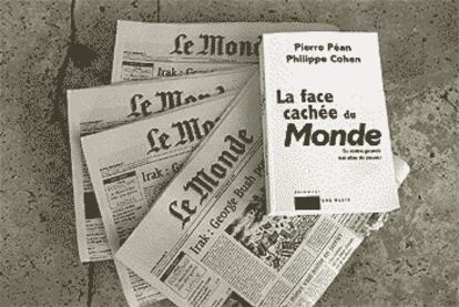 Portada del libro sobre el diario francés <i>Le Monde.</i>
