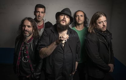 El grupo de 'rock' Marea, en Madrid. 