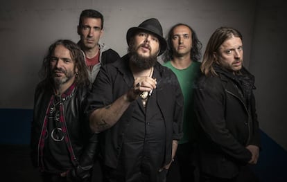 El grupo de 'rock' Marea, en Madrid.