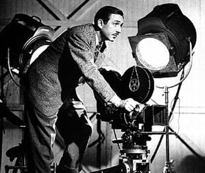 Walt Disney, durante un rodaje.