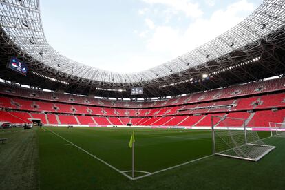 Imagen del Puskas Arena, de Budapest, sede de la final de la Supercopa de Europa.