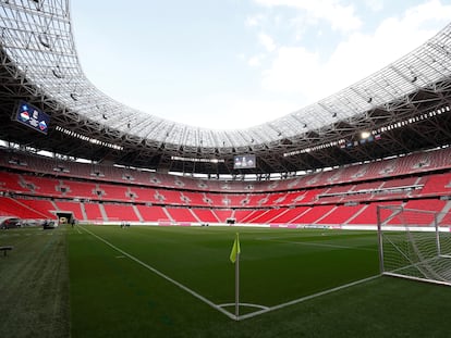 Imagen del Puskas Arena, de Budapest, sede de la final de la Supercopa de Europa.