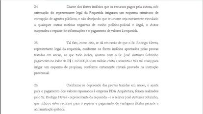 Em petição, a Alúmi Publicidades diz como foi ajustado repasse à PDA Arquitetura