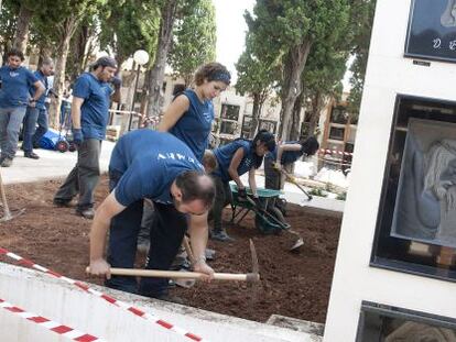 Exhumaci&oacute;n de los restos del represaliado Jos&eacute; Valls en Castell&oacute;n.  