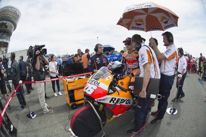 Dani Pedrosa, durante el GP de Francia