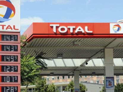 Gasolinera de la compañía Total, en una imagen de archivo.