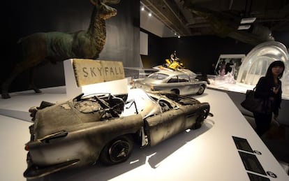 Algunos de los coches de Bond expuestos en 'Designing 007'.