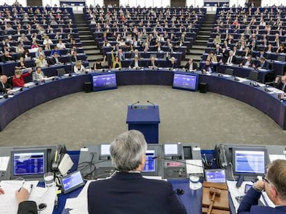 Pleno del Parlamento Europeo.