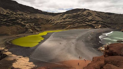 La laguna de los Clicos, en Lanzarote.