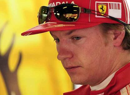 Kimi Raikkonen, tras ser eliminado.