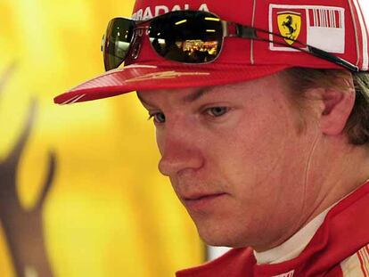 Kimi Raikkonen, tras ser eliminado.