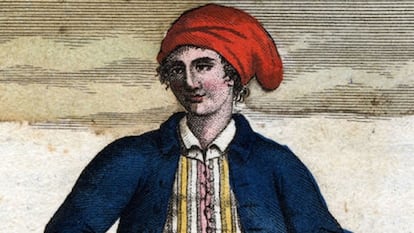 Jeanne Baret, según un grabado de la época.