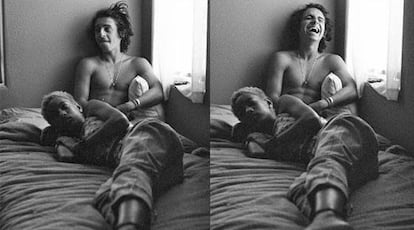 Las imágenes, difundidas por las redes sociales, de Willow Smith y Moisés Arias.
