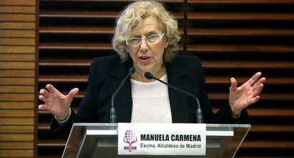 La alcaldesa de Madrid, Manuela Carmena.
