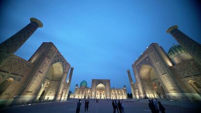 Madrasas de la plaza de Registán, en Samarkanda