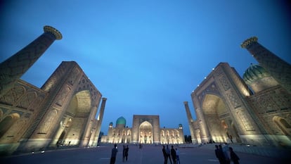 Madrasas de la plaza de Registán, en Samarkanda