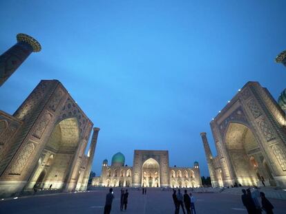 Madrasas de la plaza de Registán, en Samarkanda