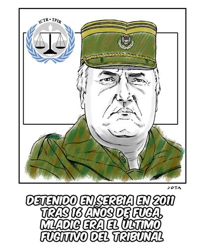 Detenido en Serbia en 2011 tras 16 años de fuga, Mladic era el último fugitivo del Tribunal.