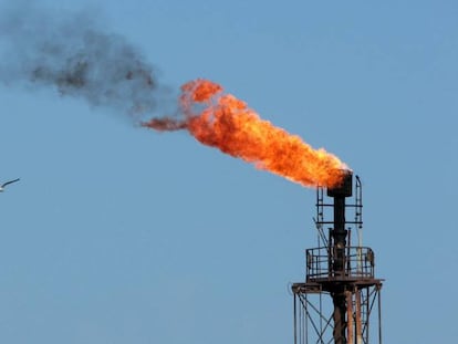 Plataforma petrolífera en el Mar Negro