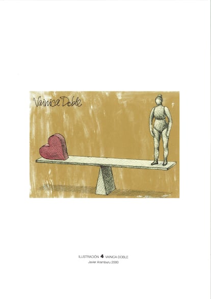 Ilustración de Javier Aramburu para el álbum 'En familia'.