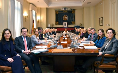 Pleno extraordinario del Consejo General del Poder Judicial este miércoles. 