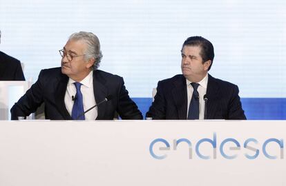 José Bogas, consejero delegado de Endesa y Borja Prado, presidente.