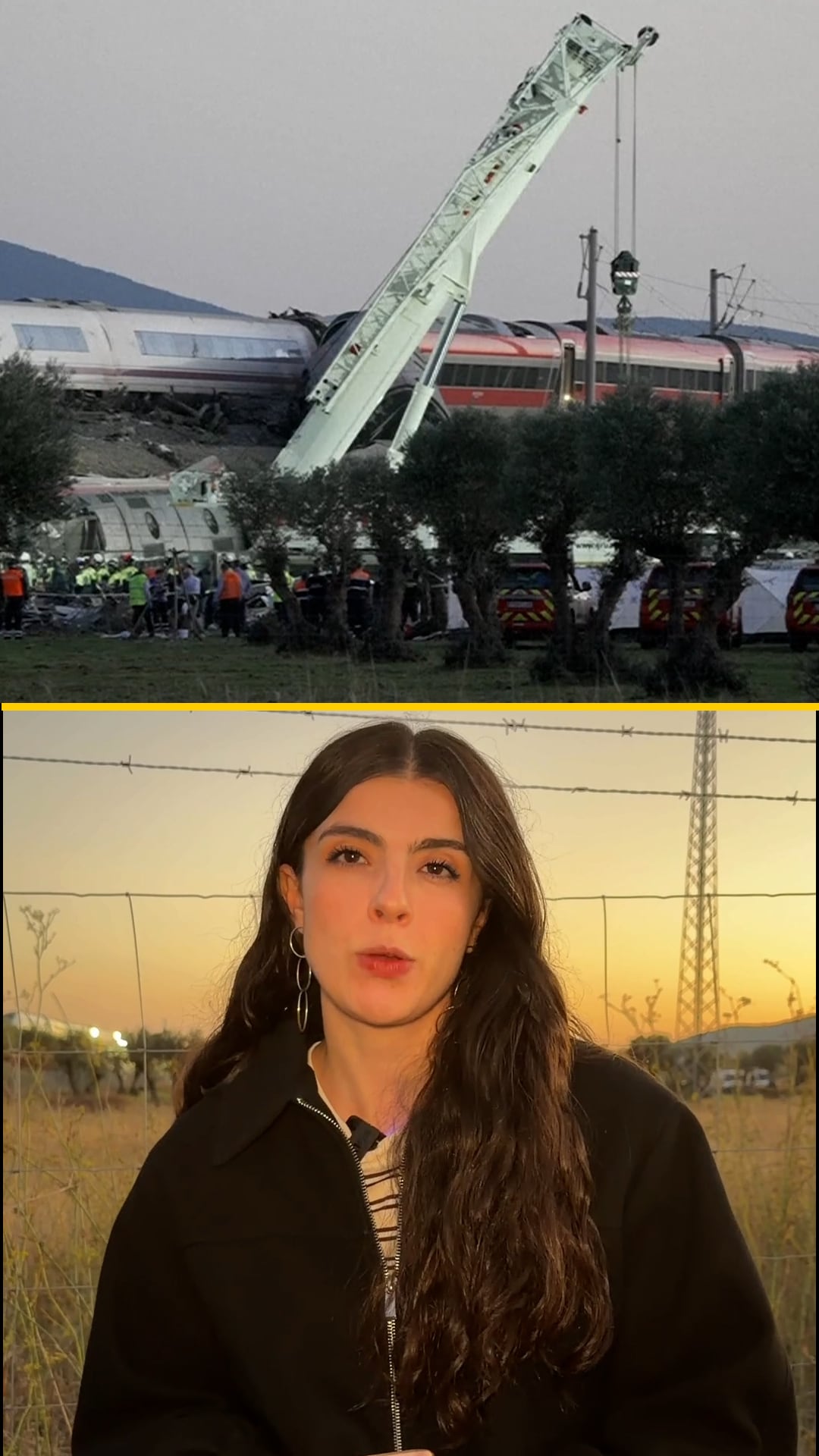 Las grúas llegan al lugar del accidente tren de Urda para comenzar las labores de rescate: “La prioridad es localizar a las vícitmas atrapadas”