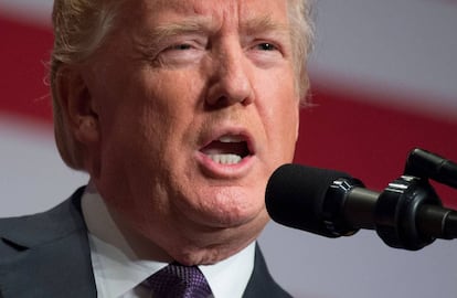 Donald Trump, durante un acto público el pasado 18 de diciembre.