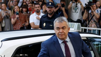 Santos Cerdán, el pasado 30 de junio a su llegada al Tribunal Supremo.