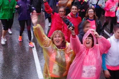 El buen ambiente y las risas han predominado pese al mal tiempo en la capital.