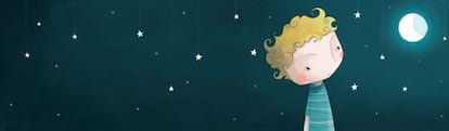 Ilustración de Marta Chicote Juiz para el libro 'Fonchito y la Luna', de Vargas Llosa.