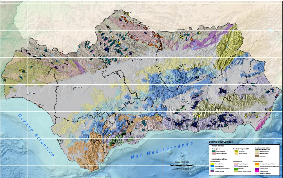 Tres geólogas elaboran el primer mapa de minerales críticos de Andalucía, clave para futuras necesidades industriales