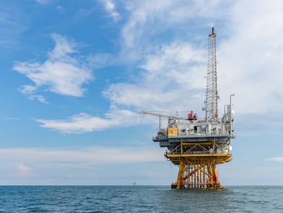 Plataforma petrolera en el Golfo de México