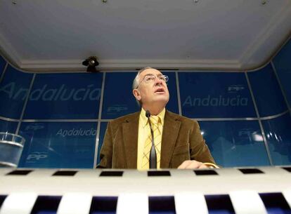 Jaime Raynaud, ayer en la sede del PP.