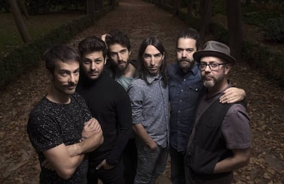 Vetusta Morla en El Retiro, en Madrid, en noviembre de 2017.