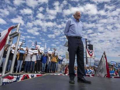 Bernie Sanders, en Santa Ana, California.