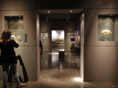 Una de las salas del Museo Barbier Mueller, el &uacute;ltimo d&iacute;a en que estuvo abierto en Barcelona. 