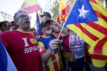 Imatge d'una manifestació a Barcelona.