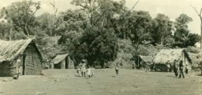 Indígenas avá-guarani na Aldeia Ocoy.