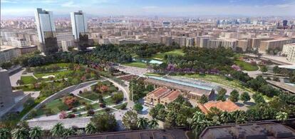 magen virtual del Parque Central que ha diseñado Katryn Gustafson.