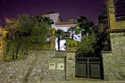 Entrada de la mansión de David Meca en Barcelona, que ha alquilado Shakira.
