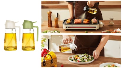 Este set de aceiteras en Amazon es perfecto para cocinar más saludable.