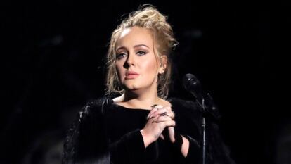 Adele, durante los premios Grammy de 2017, celebrados en Los Ángeles (California, EE UU).