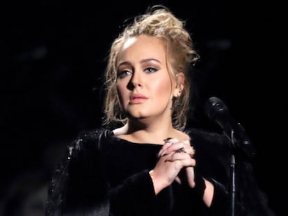 Adele, durante los premios Grammy de 2017, celebrados en Los Ángeles (California, EE UU).