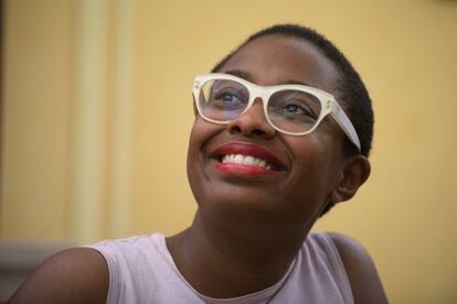 Cécile McLorin Salvant, fotografiada en el pasado mes de julio en Vitoria.