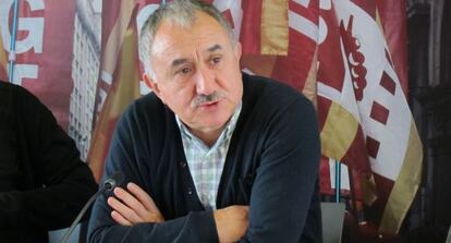 El secretario general de UGT de Catalunya, Josep Maria Álvarez